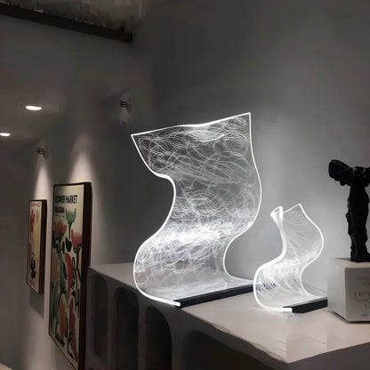 USB-powered bedside lamp with three-colour light adjustment in Nordic design