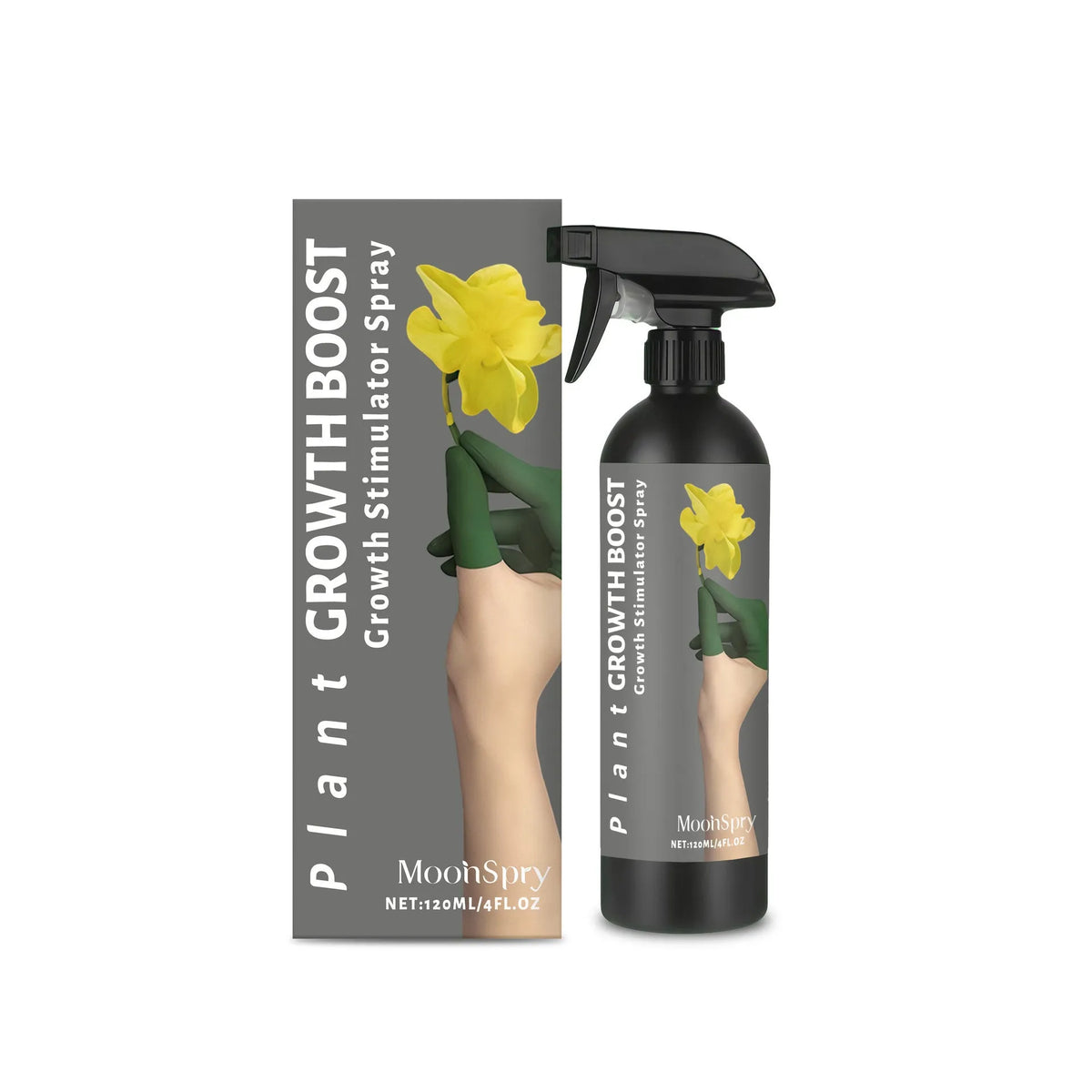 120ml plant nutrition spray bottle with liquid feed containing urea and potassium chloride