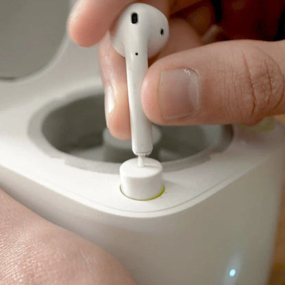 Automated Earbuds Cleaning Tool for AirPods: An innovative device that effortlessly removes dirt and debris from your wireless earbuds