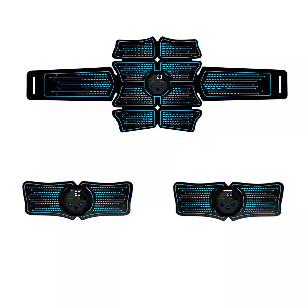 Rechargeable Home Fitness Belt Abdominal Patch with EMS technology for muscle training