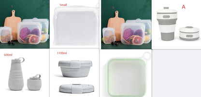 Silicone Sandwich Toast Box - Microwave and Fridge-Safe Portable Lunch Container