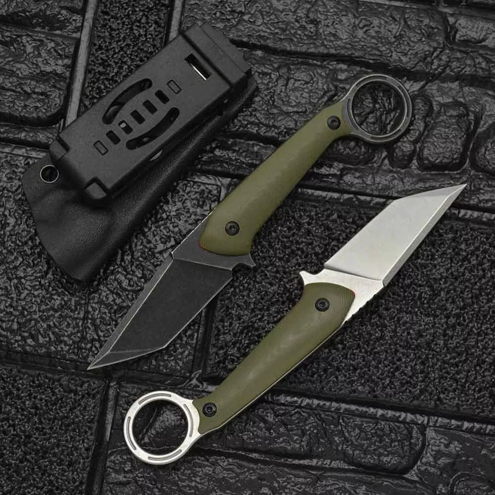 Outdoor Field Self-defense Knife with DC53 steel blade and G10 handle