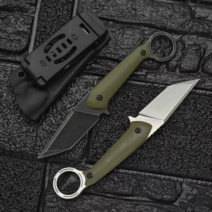 Outdoor Field Self-defense Knife with DC53 steel blade and G10 handle