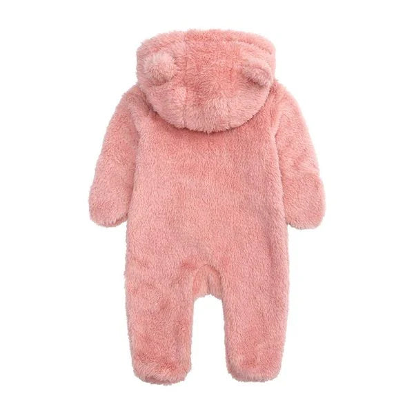 Hhomeenjoy Autumn and Winter Baby Bear Hooded Jumpsuits