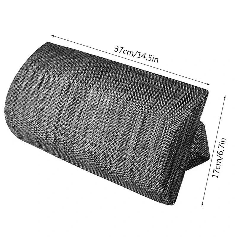 Comfortable neck support pillow with adjustable height for recliners and beach chairs