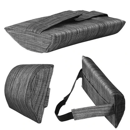 Comfortable neck support pillow with adjustable height for recliners and beach chairs