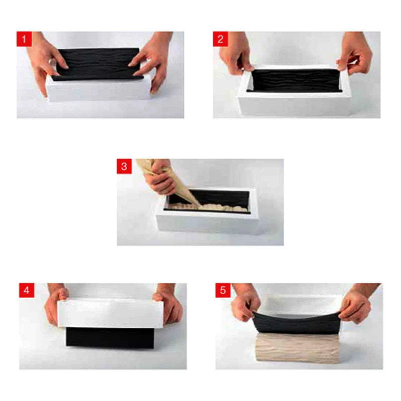 Premium silicone cake mold for creating a variety of delectable desserts, including mousse rolls, mini cakes, and truffles.