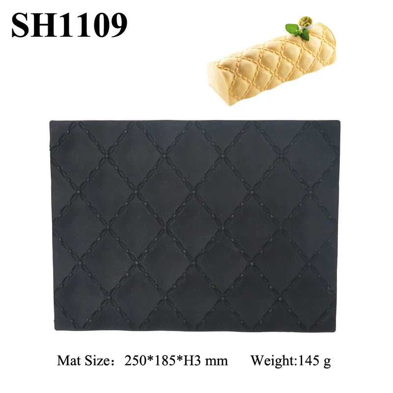 Premium silicone cake mold for creating a variety of delectable desserts, including mousse rolls, mini cakes, and truffles.