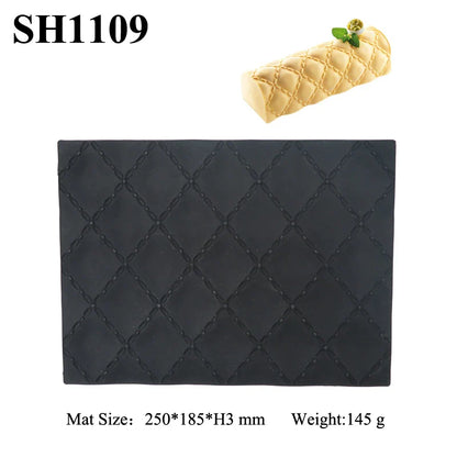 Premium silicone cake mold for creating a variety of delectable desserts, including mousse rolls, mini cakes, and truffles.