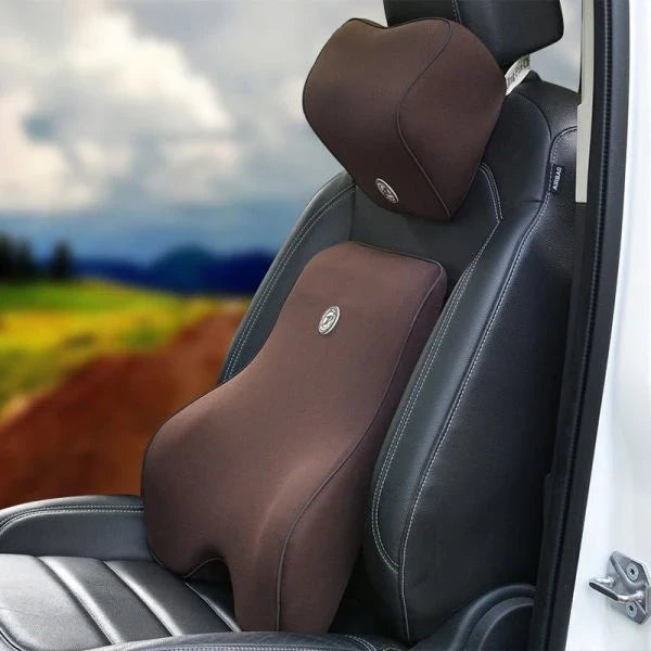 Premium Car Memory Cotton Lumbar Suit Pillow with Ergonomic Design for Back Support