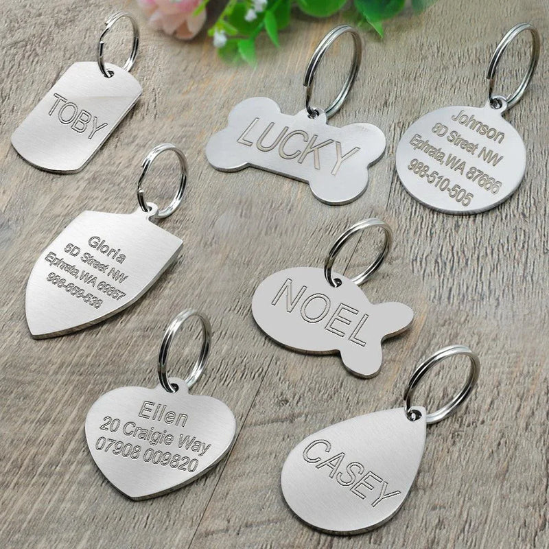 Hhomeenjoy  Personalized Stainless Steel Creative Dog's Tag