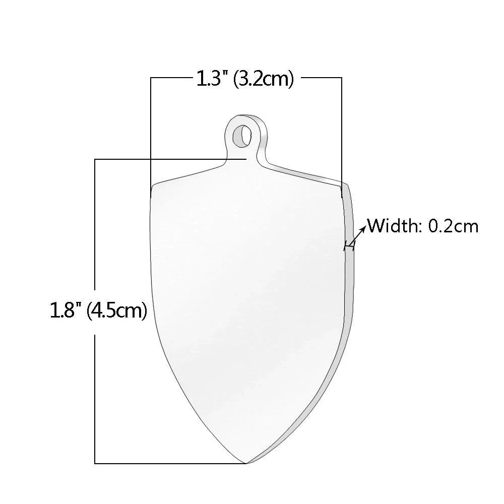 Personalized stainless steel dog tag with a creative, playful shape for unique identification and style