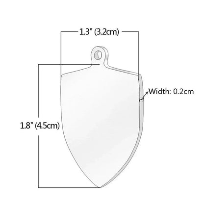 Personalized stainless steel dog tag with a creative, playful shape for unique identification and style