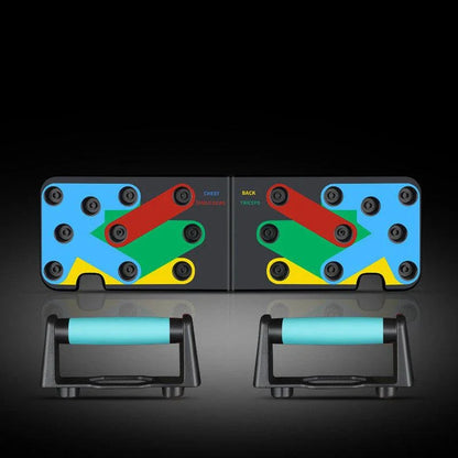 Push-Up Rack Training Board with stable base and non-slip grip for effective chest muscle workouts