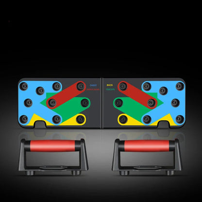 Push-Up Rack Training Board with stable base and non-slip grip for effective chest muscle workouts
