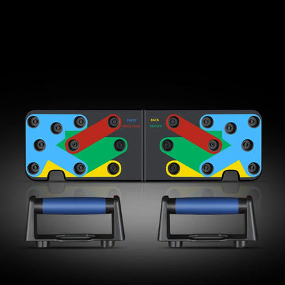 Push-Up Rack Training Board with stable base and non-slip grip for effective chest muscle workouts