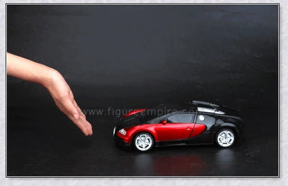 Transformix Transformer Car changing from a sleek racer to an impressive robot with flashing lights and sounds