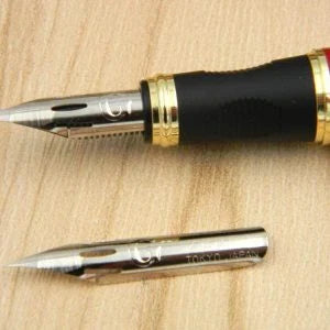 Executive Flexible Nib Fountain Pen in various colors, featuring a calligraphy-inspired nib for elegant writing