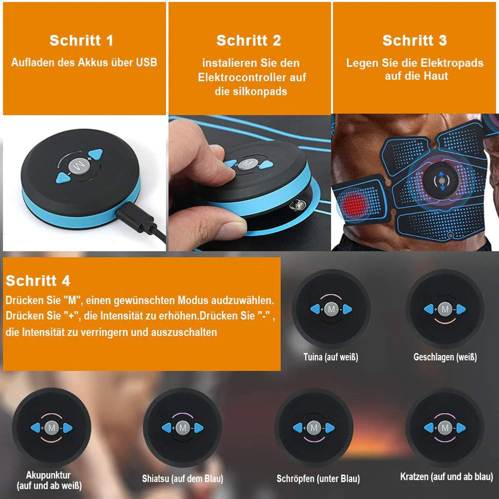 EMS Abdominal Muscle Trainer for Targeted Fat Burning and Muscle Toning