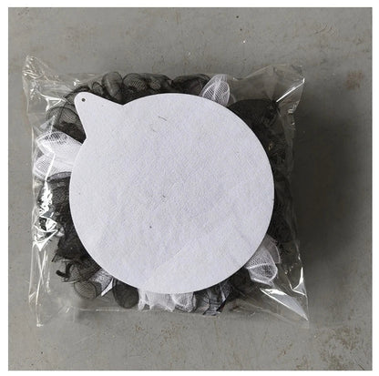 Halloween skull bride and groom mesh garland, a spooky and unique decoration for your haunted house or Halloween party