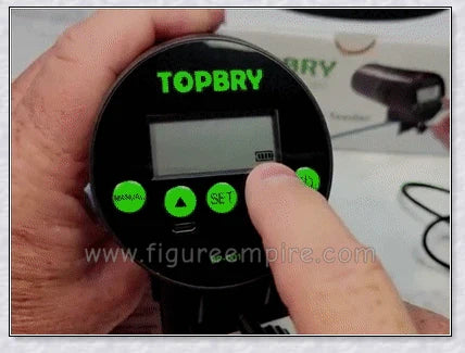 Automatic fish feeder with programmable timer and moisture-resistant design for aquarium pets