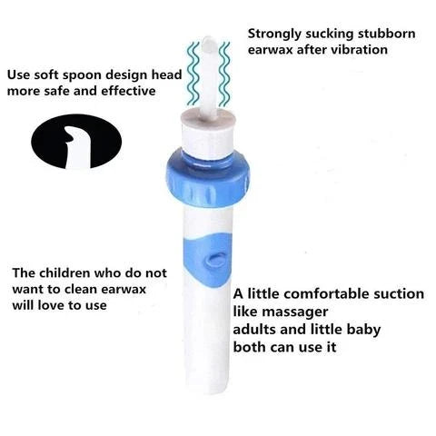 Ear Wax Remover Vacuum Cleaner - Compact, Portable Device for Painless Ear Cleaning