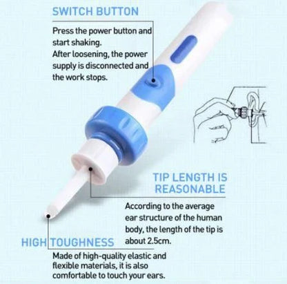 Ear Wax Remover Vacuum Cleaner - Compact, Portable Device for Painless Ear Cleaning