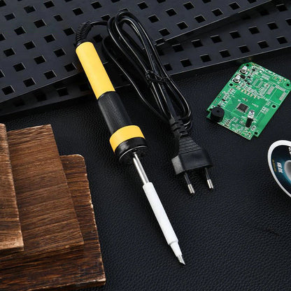 60W electric soldering iron mini welding tool set with multiple soldering tips and wires