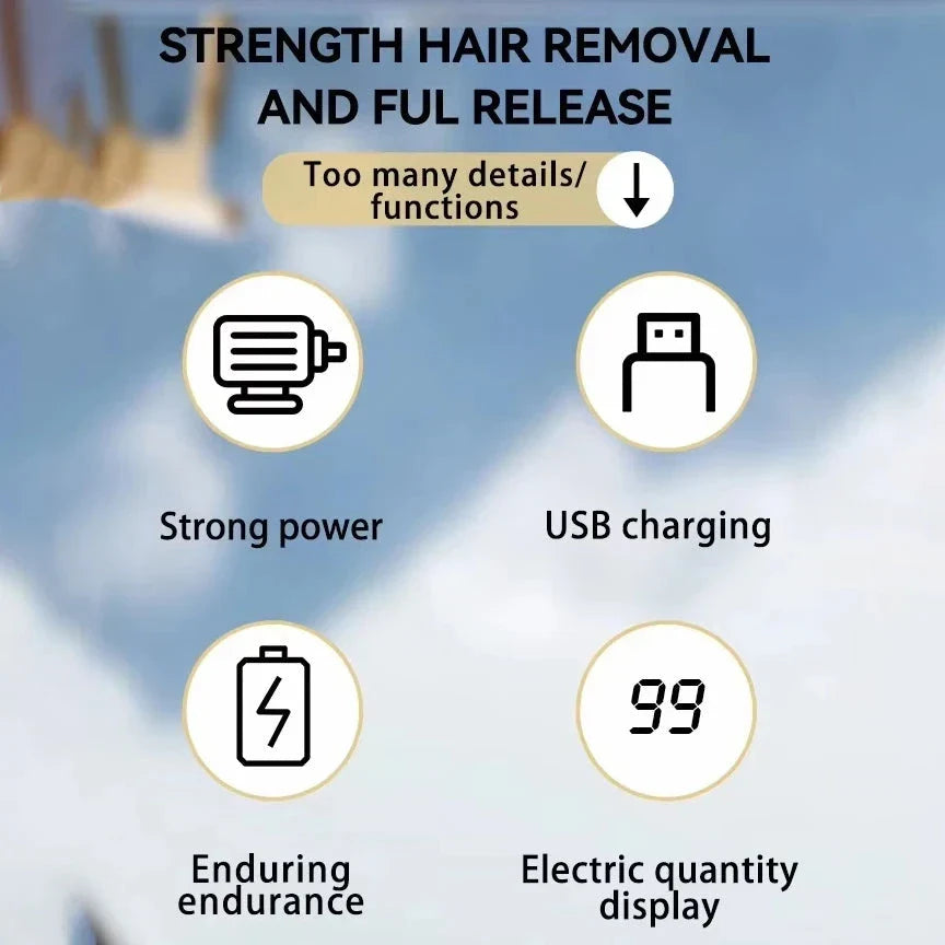 Groin Hair Trimmer for Men and Women - Precision Ceramic Blades, Built-in LED Light, Waterproof Design for Effortless Grooming