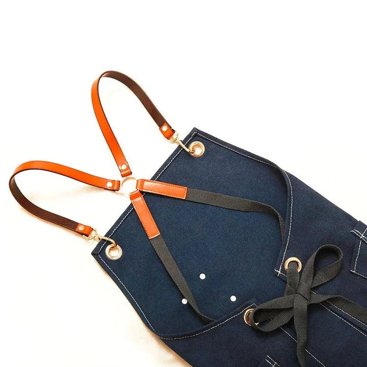 Cafe Canvas Barista Apron - Premium, Durable, and Stylish Apron for Baristas and Coffee Lovers