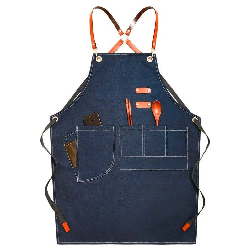 Cafe Canvas Barista Apron - Premium, Durable, and Stylish Apron for Baristas and Coffee Lovers