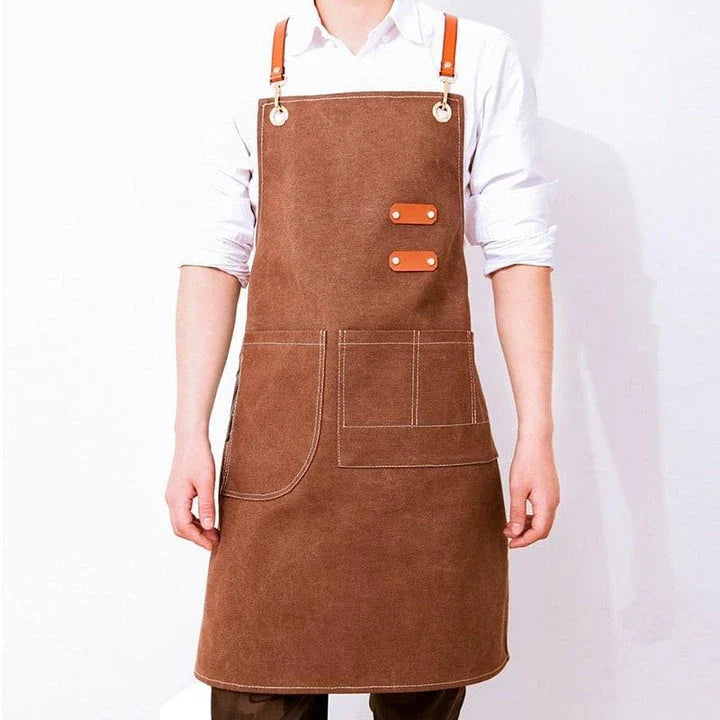 Cafe Canvas Barista Apron - Premium, Durable, and Stylish Apron for Baristas and Coffee Lovers