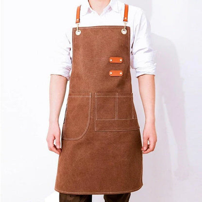 Cafe Canvas Barista Apron - Premium, Durable, and Stylish Apron for Baristas and Coffee Lovers