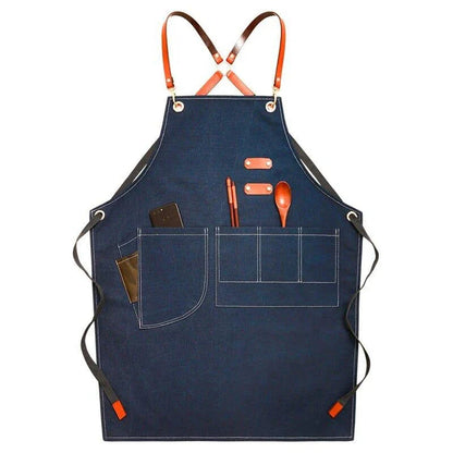 Cafe Canvas Barista Apron - Premium, Durable, and Stylish Apron for Baristas and Coffee Lovers