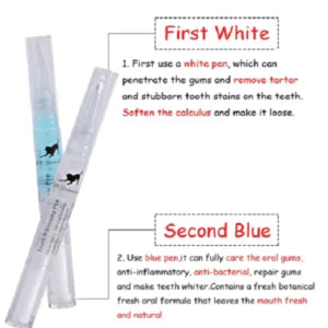 Dog Teeth Plaque Removing Pens - All-natural formula to gently clean and whiten your furry friend's teeth