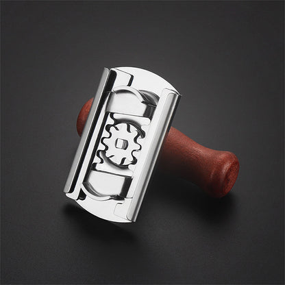 Adjustable jar opener with stainless steel construction that opens lids up to 8.5cm diameter within seconds using steel teeth that grip tightly without slipping, saving effort on stubborn jars and bottles in your kitchen.