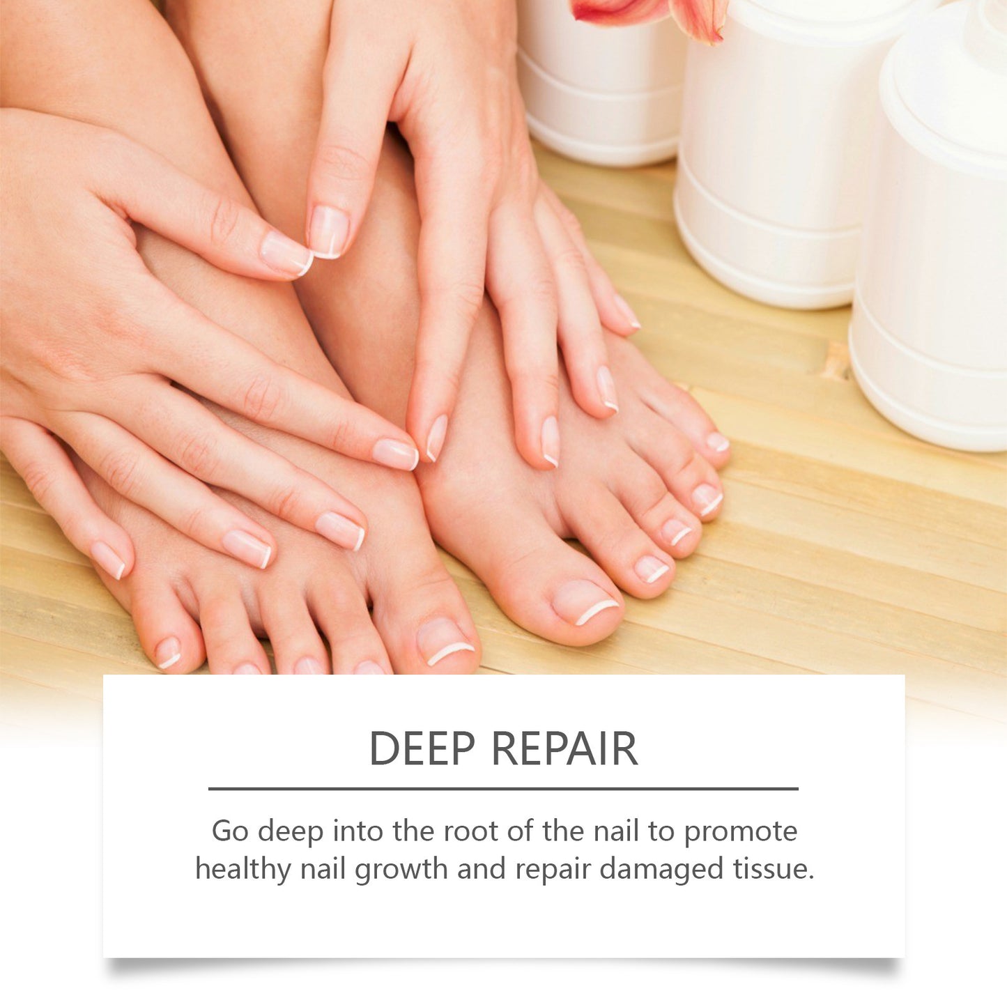 Repairing Antibacterial Nail Pen with tea tree oil, honey and clove leaves formula to strengthen and protect nails from fungal infections and damage