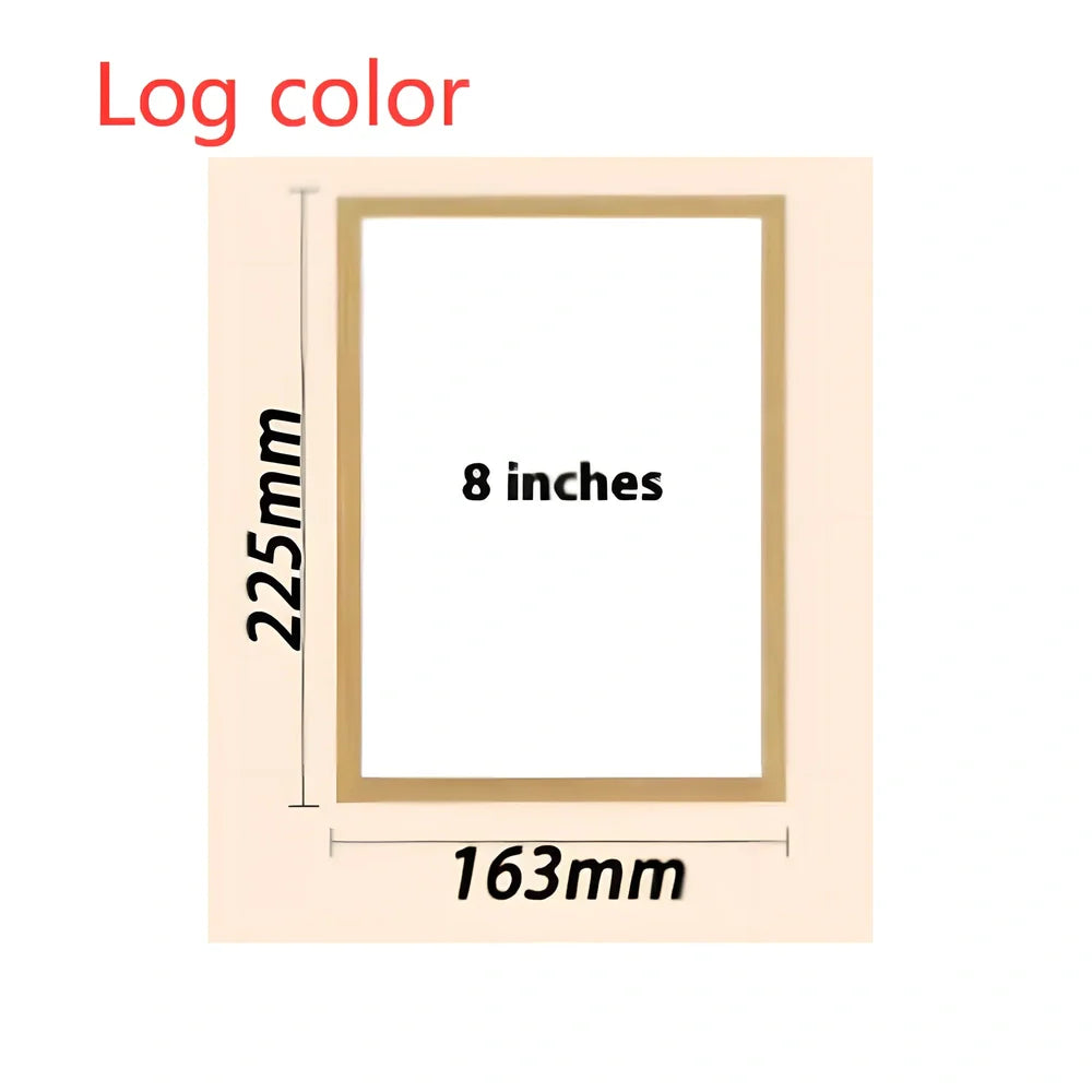 Personalised LED photo frame displaying custom black-and-white sketch with tri-colour lighting options