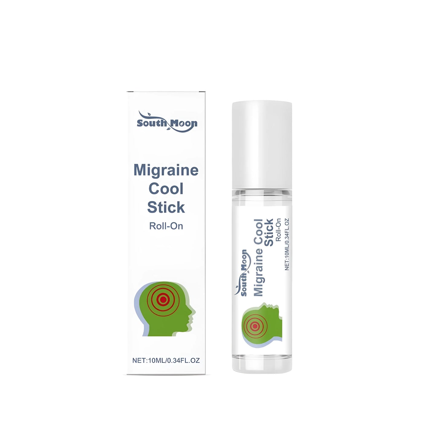 10ml soothing ball stick with mint leaf and glycerine formula for portable skincare application