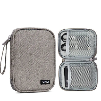 2.5-inch mobile hard disk protective Oxford cloth cover in grey and black colour options