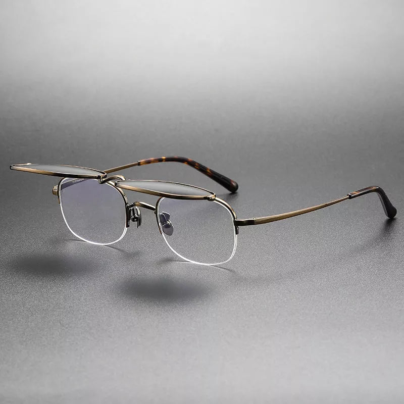 Men's vintage polarized sunglasses with adjustable frames and UV protection