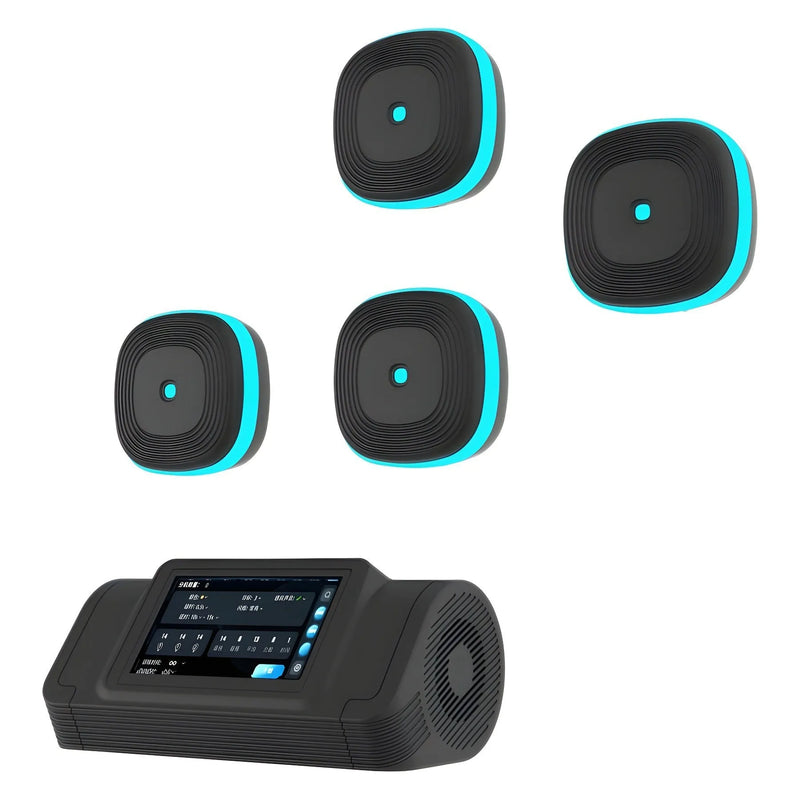 Smart Bluetooth Music Boxing Target Hanging Split Training Machine PU Foam PP Available in 6 or 8 Target Black Configurations for Home Fitness and Musical Workouts