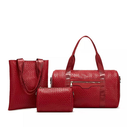 Women's business travel bag with weaving design in various colors