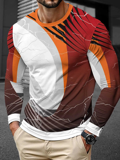 Men's long sleeve milk silk pullover in round neck style showing multiple colour options