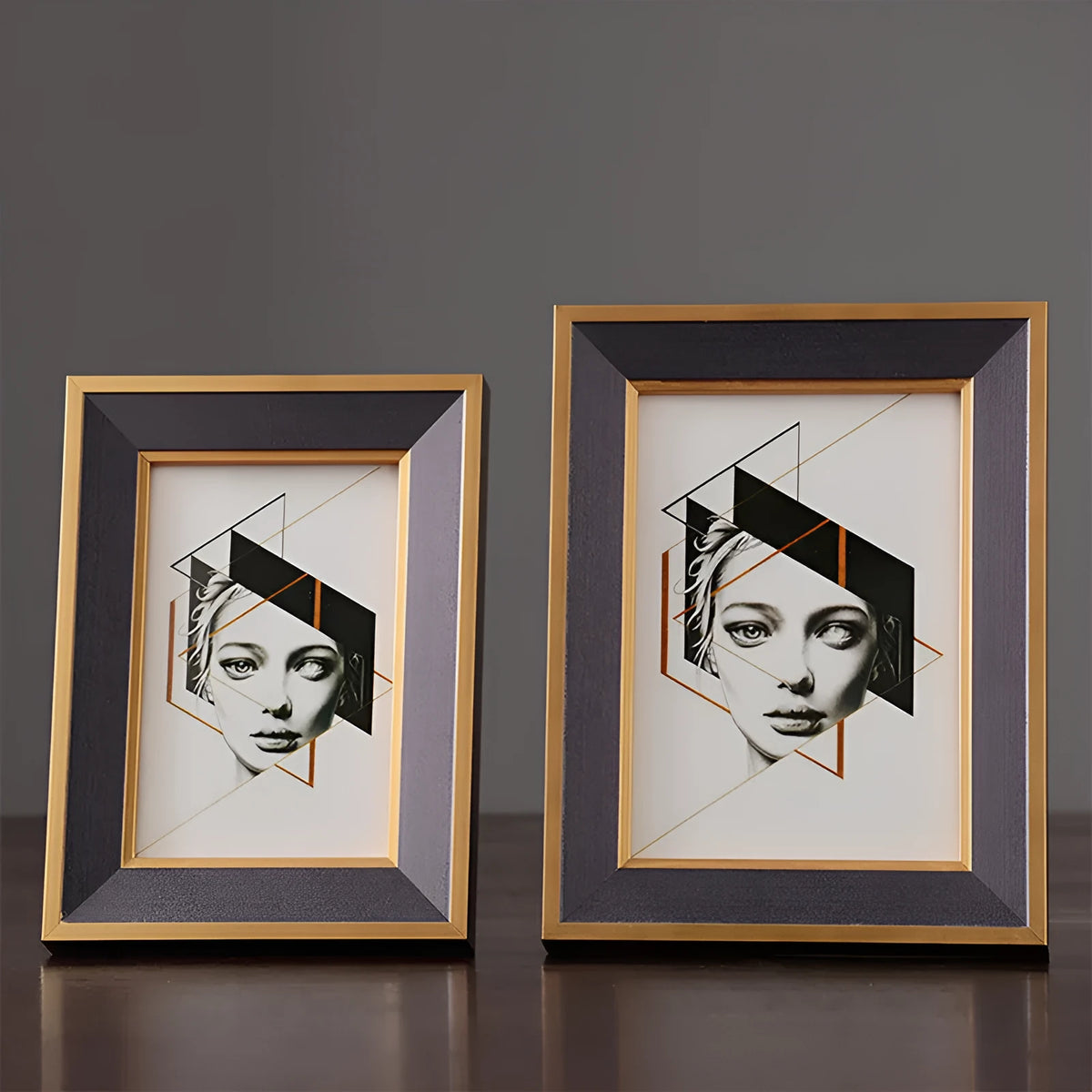 Solid wood photo frame desktop picture frame decoration in 6, 7 and 10 inch sizes
