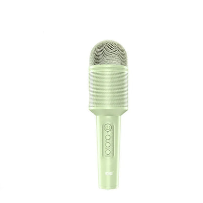 Wireless Bluetooth USB karaoke microphone in pink, blue or green colours