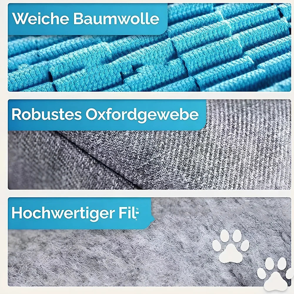 45cm square dog sniffing pad with maze pattern and reinforced webbing edges for scent training