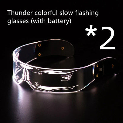 Vibrant LED party glasses with customizable color-changing effects, perfect for festivals, concerts, and celebrations
