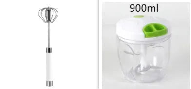 Semi-automatic stainless steel egg beater whisk for manual kitchen mixing