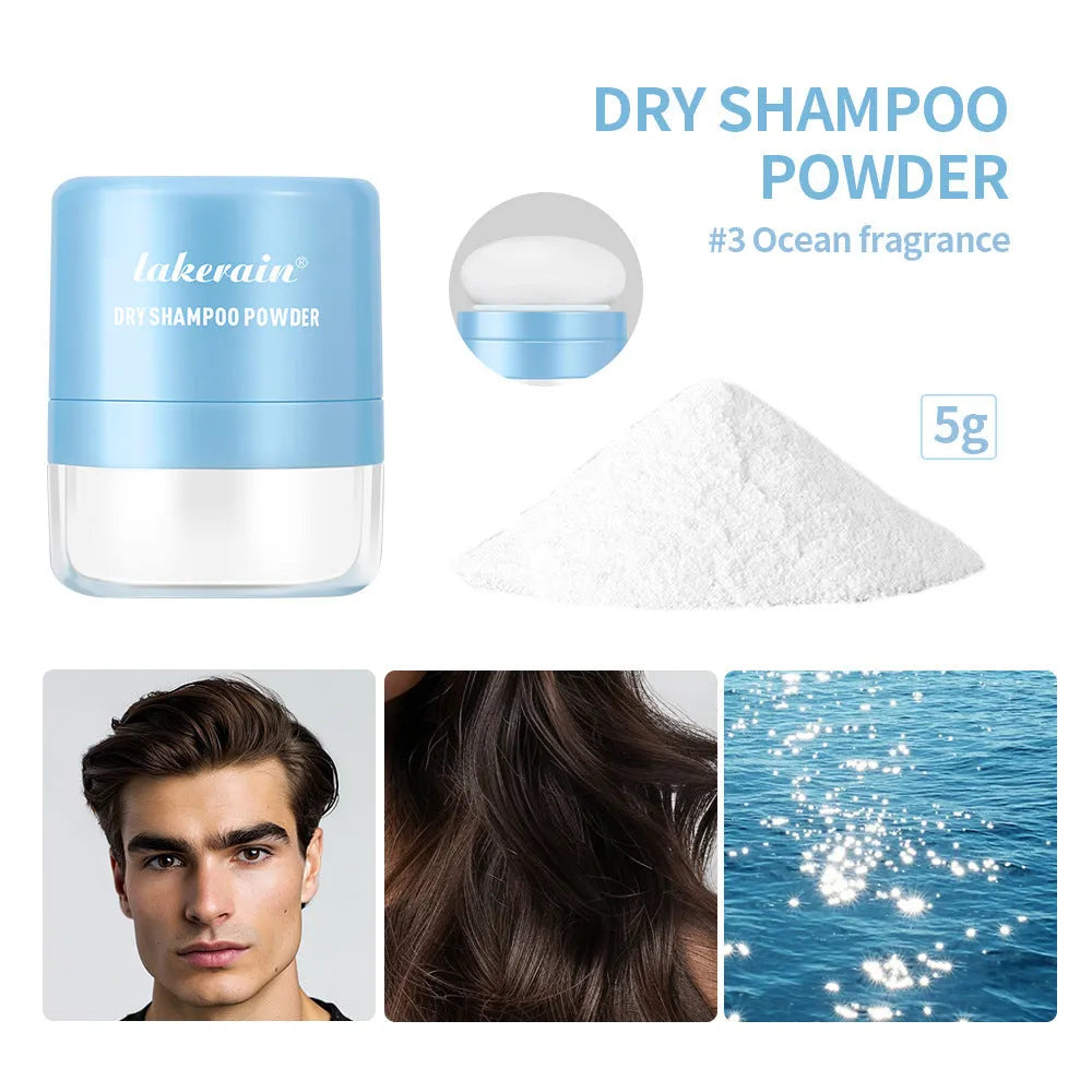 Disposable 5g hair dry cleaning booster powder with sponge applicator and headband